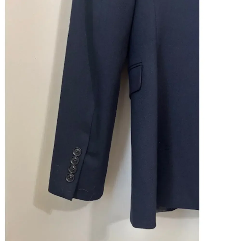 Topman Men’s Skinny Fit Navy Blue Solid Two Button Sport Coat Blazer 36R NEW